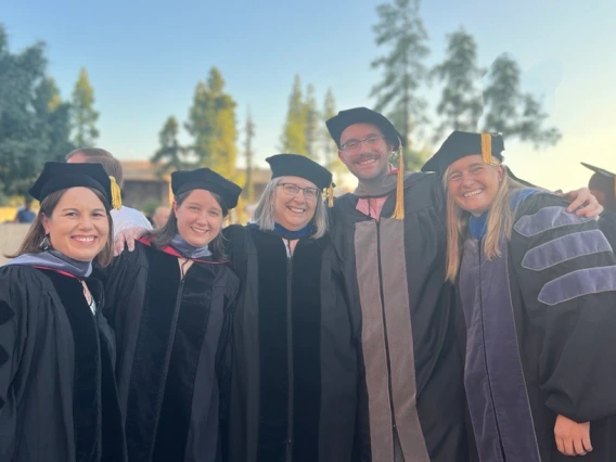 Sharon Dial featured in the middle at the inaugural commencement for the university of arizona college of veterinary medicine.