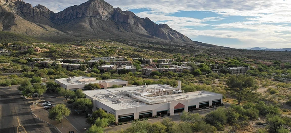 Aerial view of Vet Med campus and facilities