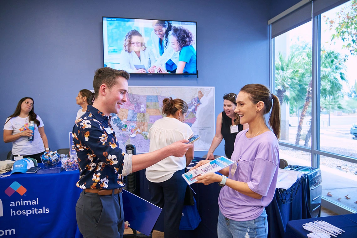 Career Fair interaction 