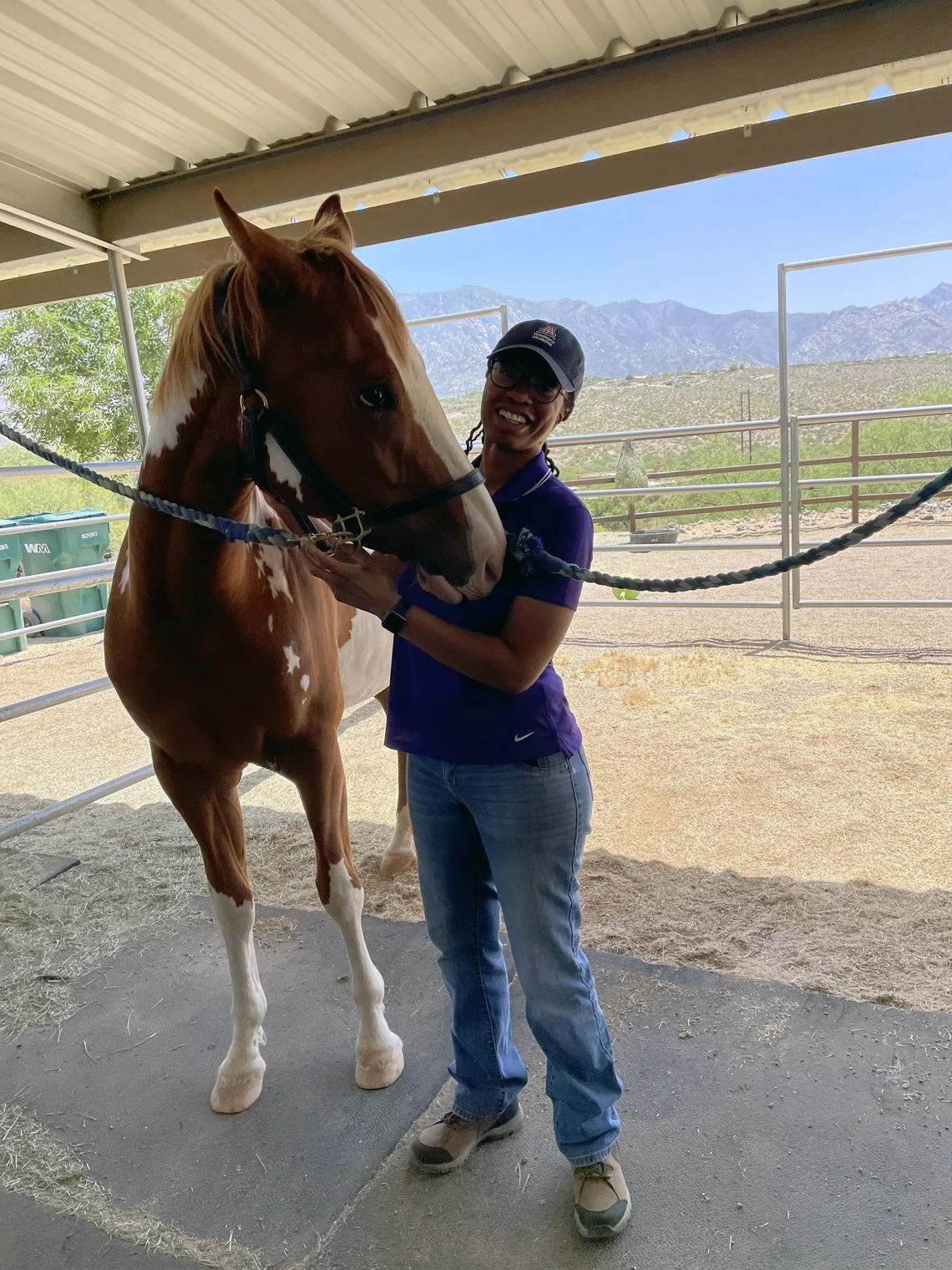 Domo Williams with a horse