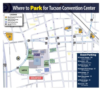 parking at the Tucson convention center
