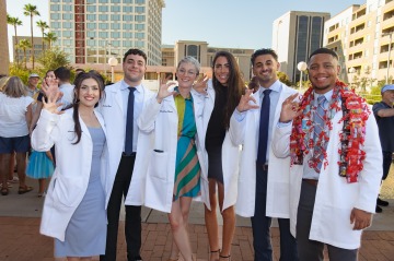 DVM students at the white coat ceremony