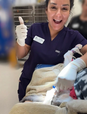 Dorothy during her clinical year experience