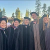 Sharon Dial featured in the middle at the inaugural commencement for the university of arizona college of veterinary medicine.