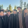 Sharon Dial featured in the middle at the inaugural commencement for the university of arizona college of veterinary medicine.